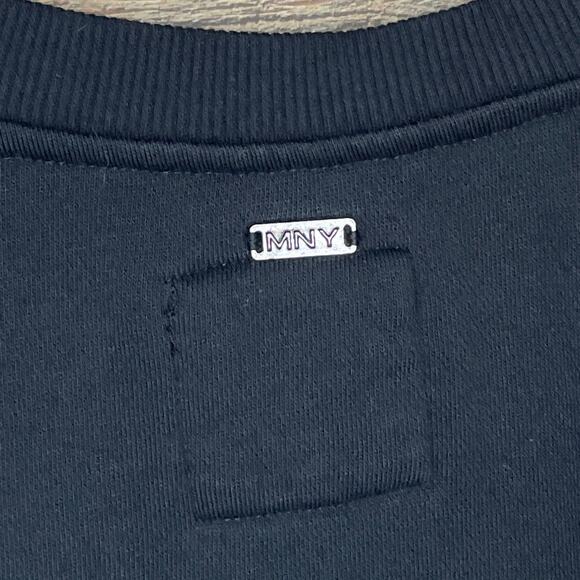 Marc New York Performance T-Shirt Dress Solid Black Lace Up Side Size Medium - Picture 10 of 12